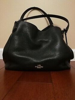 COACH PURSE Black Leather