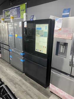 Samsung - Bespoke 29 cu. ft. 4-Door French Door Refrigerator with AI Family Hub+ - Charcoal Glass & Matte Black 🖤