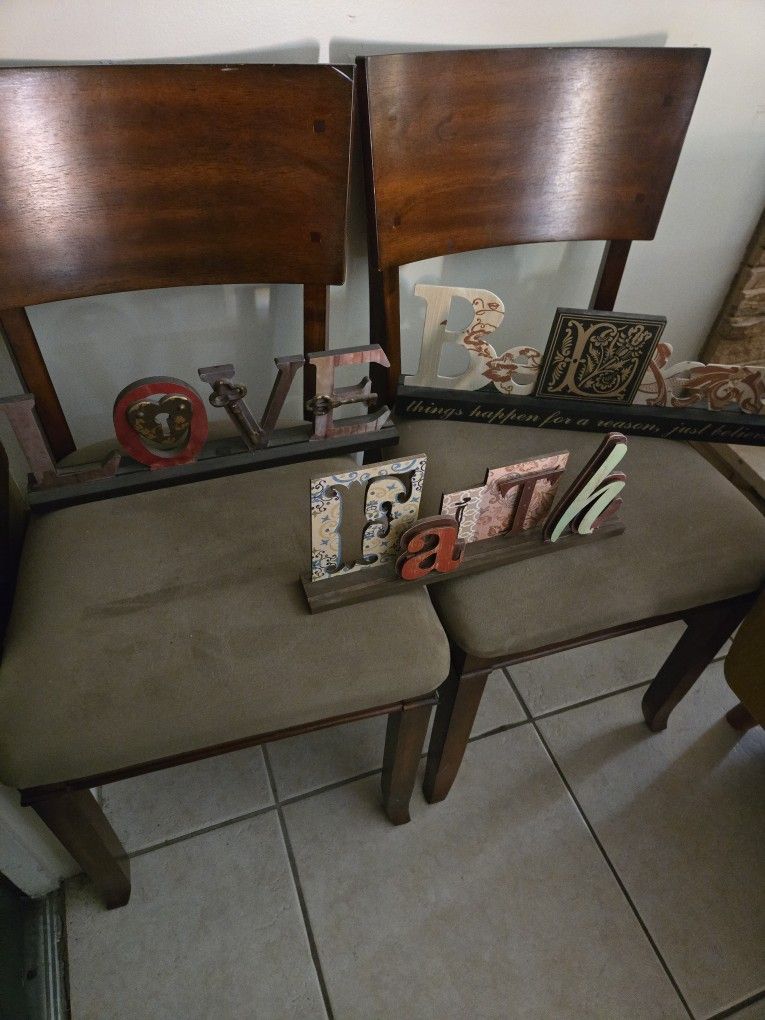 3 Home Decor Signs Love Believe Faith