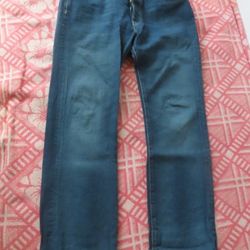 LEVIS 501 JEANS ORIGINAL FIT STRAIGHT LEG #1320 GLASSY RIVER 32x30 (32x29)