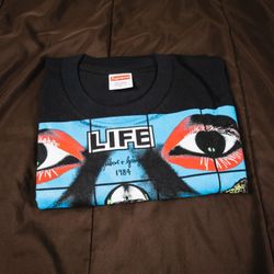 Large Supreme Gilbert & George LIFE Tee Black