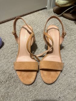 Cole Haan Suede Strappy Heeled Sandals