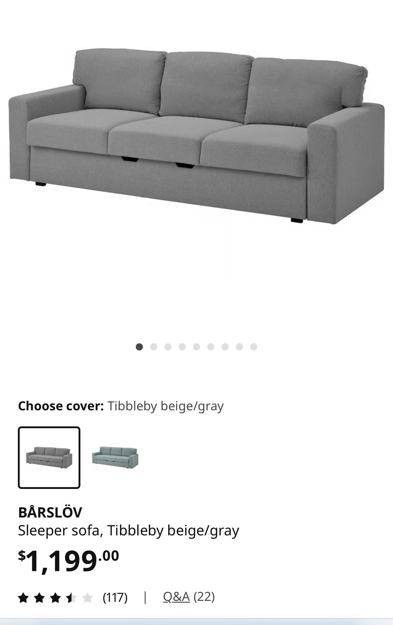 IKEA Sleeper Sofa