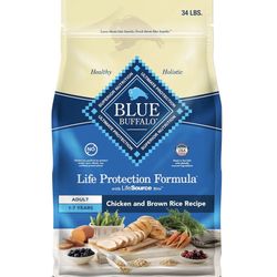 Blue Buffalo Dog Food 34 lbs (Read Description)