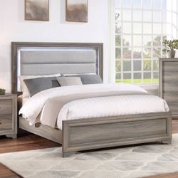 Bed Frame With LED Lights Brand New In Box Firm Price Queen $280 Eastern King $320