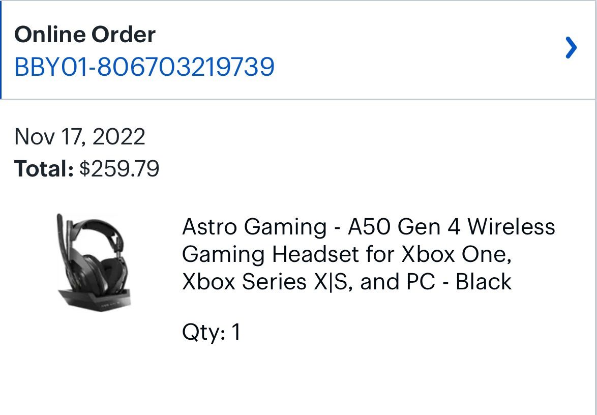 Astro Gaming A50 Gen 4 Wireless Gaming Headset