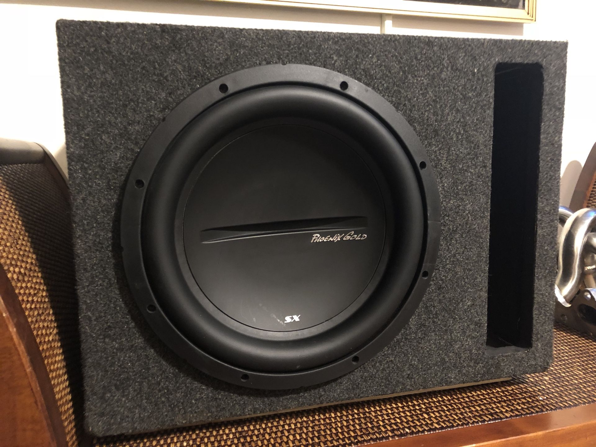 PHOENIX GOLD 12" 4-Ohm Subwoofer SX IN PORTED BOX