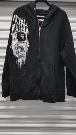Metal Mulisha SWEATSHIRT TROOPER ZIP HOODIE black