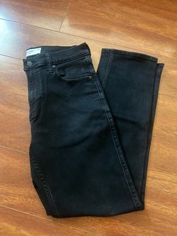 Hollister Black Denim Straight Jeans