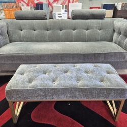 Drexel Sofa and Ottoman Set