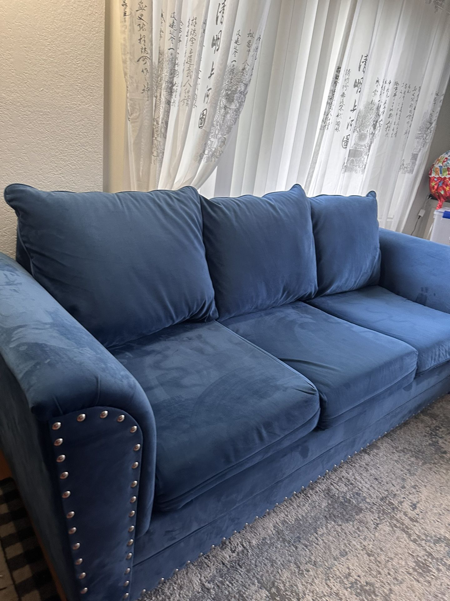 Royal Blue Sofa