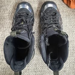 Nike Little Posite One Legion Black Size 4Y 644791-301