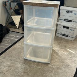 Three Drawer Storage Units for sale