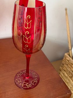Christmas wine glasses