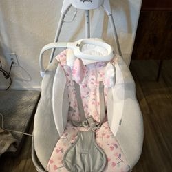 Ingenuity SimpleComfort Lightweight Compact Baby Swing