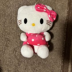 hello kitty pink plushie