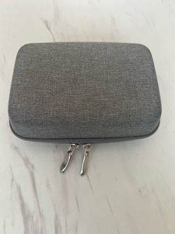 Canboc Hard Travel Organizer for Electronic Accessories, Power Bank, and Cables — Gray, 6.5 x 4.5 x 2.5 inches
