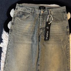 Purple Jeans Size 34 And 36