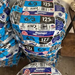 Cable Romex 6/3 125FT NM-B Cobr romex 6/3, cable eléctrico, cable de cobre, nm-b, romex wire, electrical wire, copper wire, nm-b wire, house wire, bui