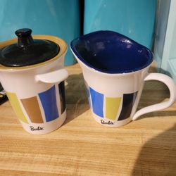 Barbie Sugar And Creamer Set 2002 Edition 