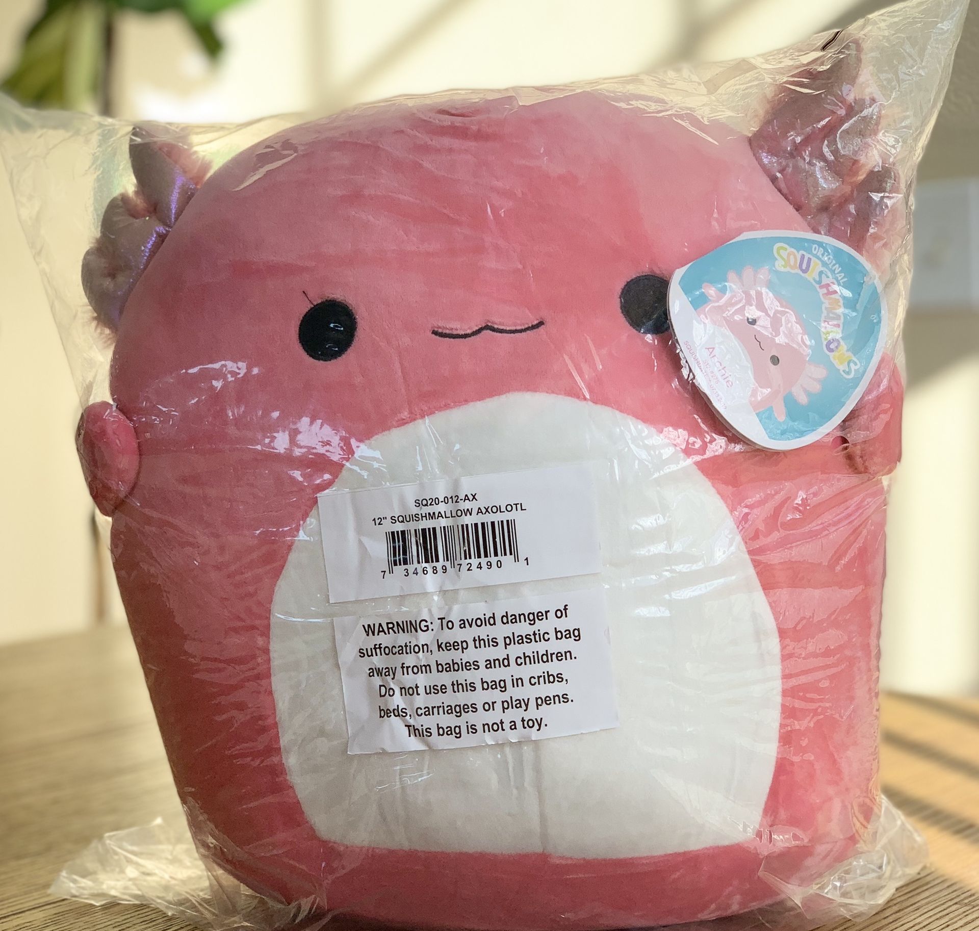 RARE Squishmallow 12" Archie the Axolotl