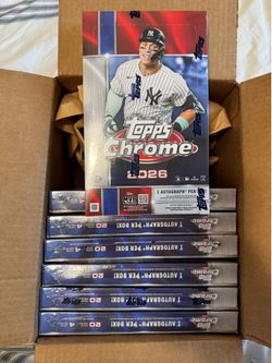 2026 Topps Chrome Baseball Hobby Box Sealed