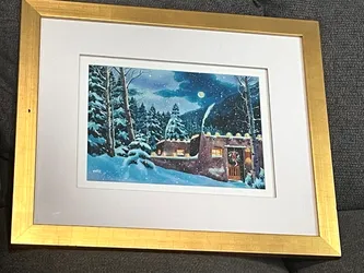 TODD ABBOTT WINTERS SIGNED GICLEE PRINT "WINTER PEACE"