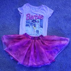 Barbie Tutu Skirt And Tee