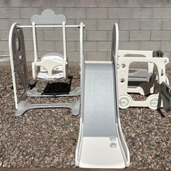 5 in 1 Toddler Slide and Swing Set