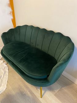 Emerald green couch