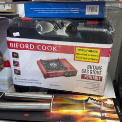Portable Butane Gas Stove Manual Lock Biford Brand