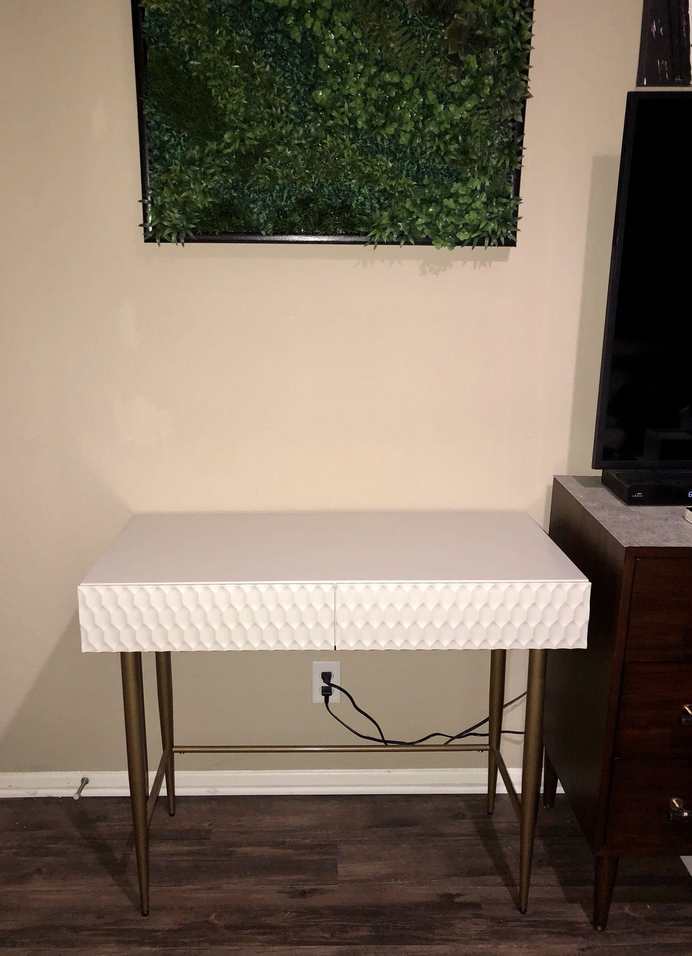 WEST ELM: AUDREY MINI DESK- Parchment