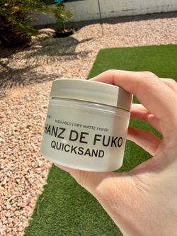 Hanz de Fuko Quicksand Hair Styling Paste High Hold Dry Matte Finish 2 oz (Open Box/Tested)