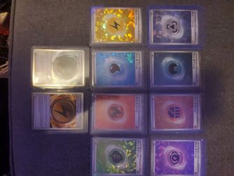 10x Pokemon TCG Rare Holo Energy Card Lot (Cracked Ice & Pitch Black Special Energy)