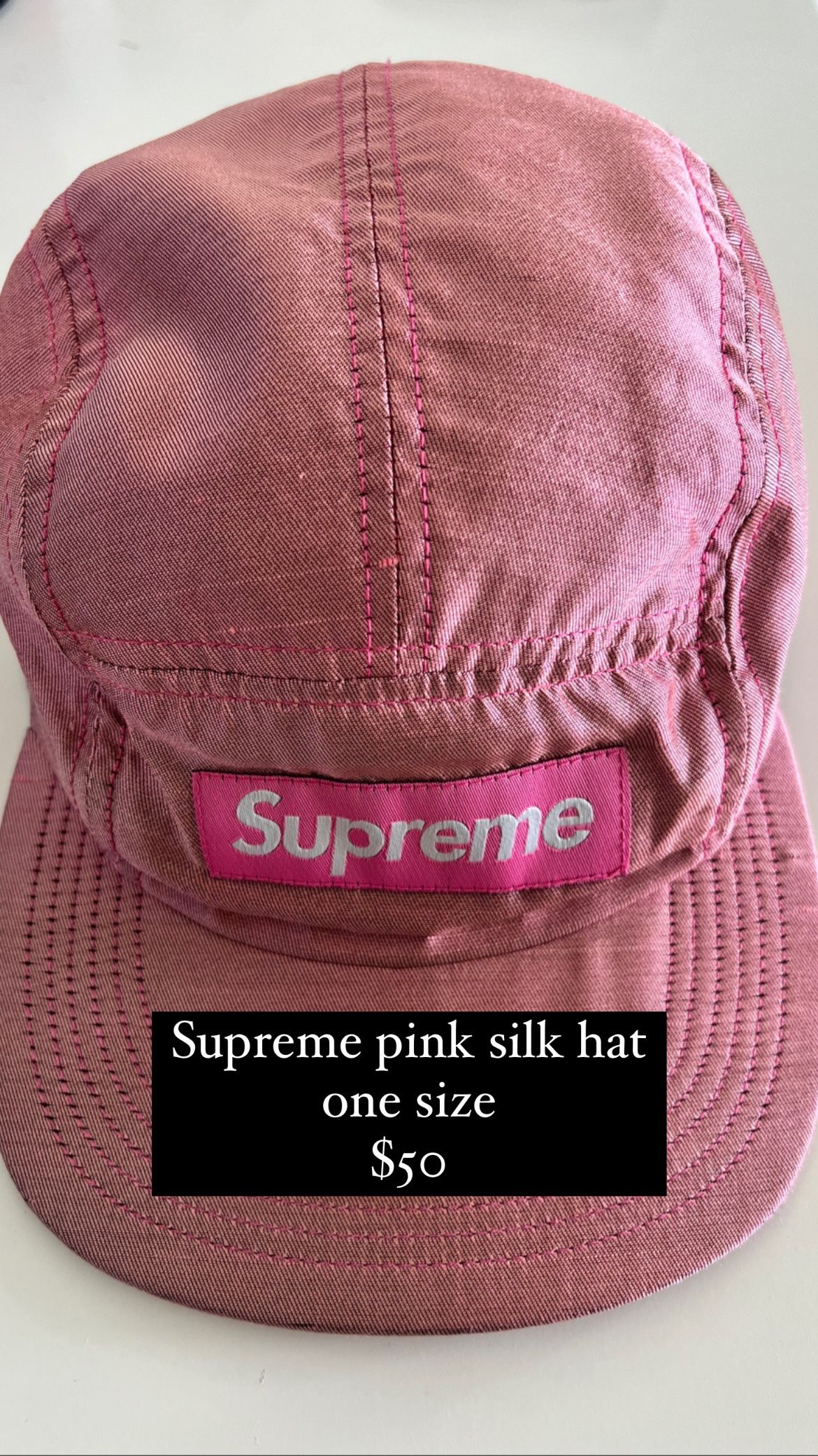 Supreme Pink Silk Hat