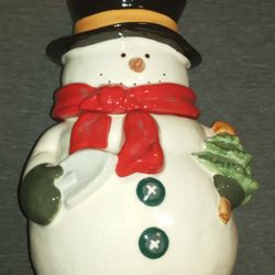 Ceramic Snowman Cookie Jar