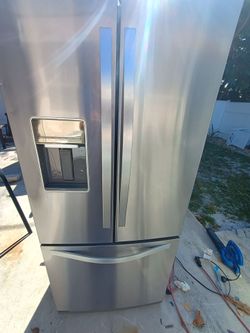 French doors refrigerator stainless steel