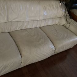 White Leather Couch