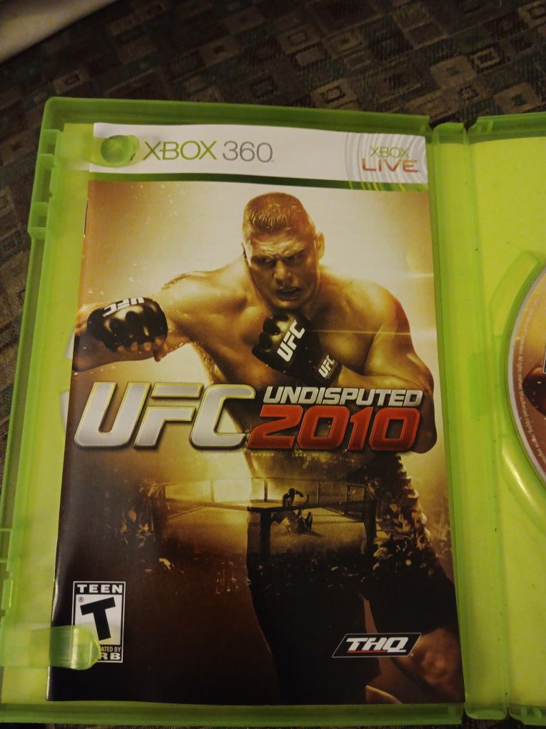 XBOX 360 "UFC UNDISPUTED 2010" Video Game"