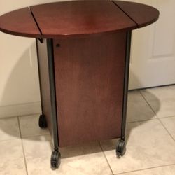 Multimedia podium storage cabinet With Dual Flip -up Shelf’s 