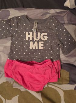 Cherokee Baby Girl 2-Piece Outfit 0-3M