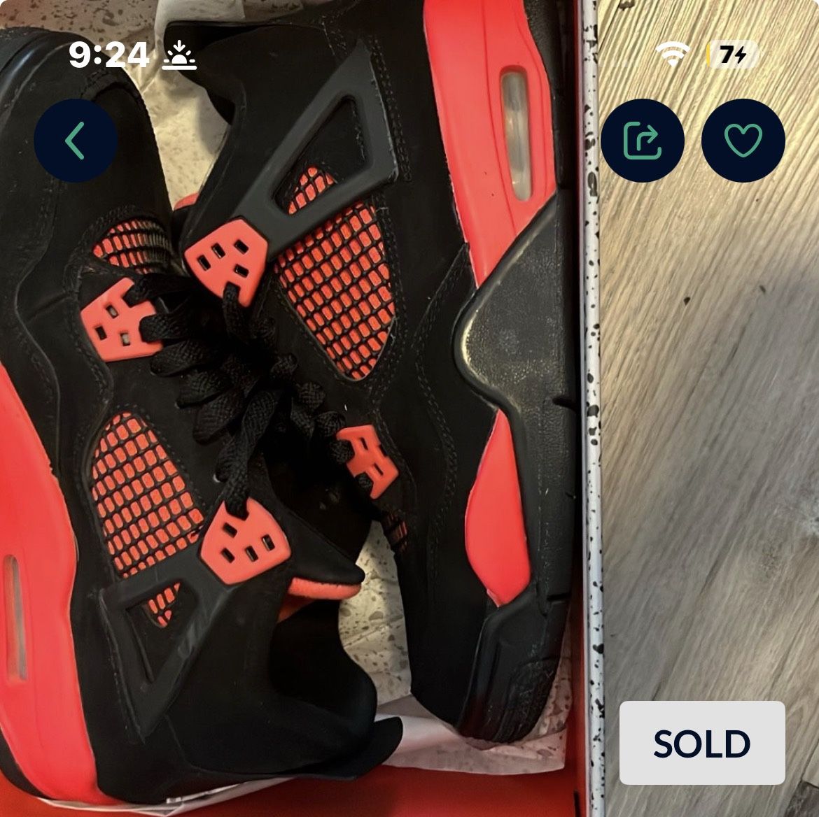 Jordan 4 Red Thunder