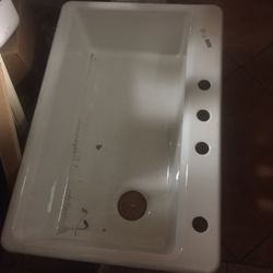 Cast iron sink