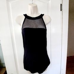 Black INC halter top lightweight size med new 