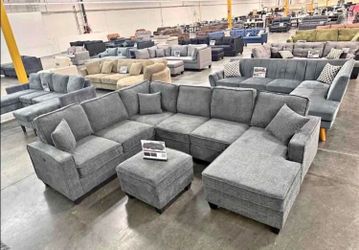 Sectional Sofa with chaise and ottoman
