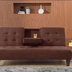 Futon With Cup Holder Ready To Go 