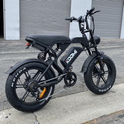 New In Box, Retro Moped E-bike 750w 48v 20Ah Hydraulic Disc Brakes Full Suspension, Electric Bike  