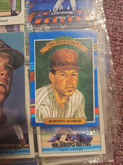 Roberto Alomar Signed 1991 Donruss Diamond King Baseball Card