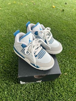 Jordan 4 Retro (TD) – “Military Blue” (Off White / Military Blue)