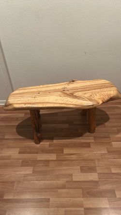 Live Edge Wood Slab Coffee Table